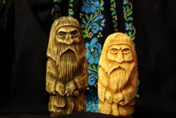Domovoy. Slavic Hand Carved Wooden Household. Good Spirit Figure With A Wheat - thumbnail 1