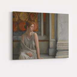 Elegant Classical Woman Portrait Renaissance Inspired Interior Artwork Canvas Wall Art Print Decor Picture Ready To Hang - thumbnail 4