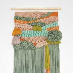 Large Woven Wall Hanging - Unique Art For Elegant Interiors Weaving Ideal Living Rooms & Bedrooms Great Gift - thumbnail 2