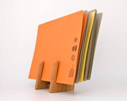Small Wooden File Organizer/Desktop Sorter Table Wood Holder Fritz - thumbnail 1