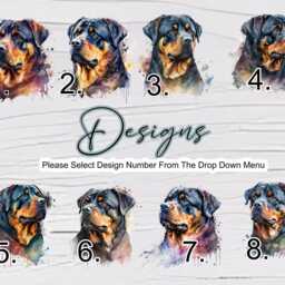 Personalised Rottweiler Cushion - Custom Dog Throw Pillow Home Decor Lover - thumbnail 4