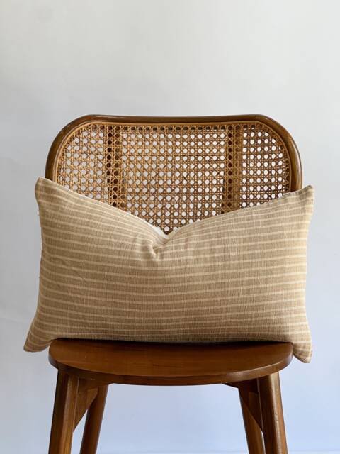 Brown Tribal Hemp Hand Woven Natural Dye Color Pillow Cover - image 1