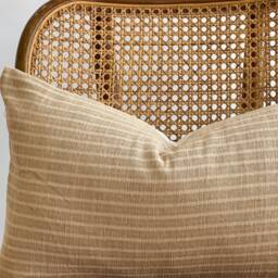 Brown Tribal Hemp Hand Woven Natural Dye Color Pillow Cover - thumbnail 2