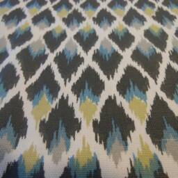 Ikat.pillow Cover.slipcovers.toss Pillows.throw Pillows.farmhouse Pillows.gray.spa Blue.beige.white.accent Pillows.home Decor Pillow Cover - thumbnail 3