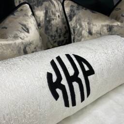 "Personalised Cushion Bolster 16"" X 6" - thumbnail 3