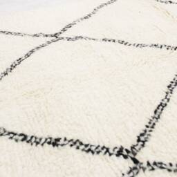 Authentic Moroccan Rug White - Handwoven Modern Living Room White Beni Ourain - thumbnail 4