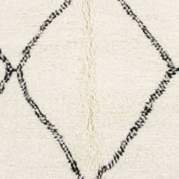 Authentic Moroccan Rug White - Handwoven Modern Living Room White Beni Ourain - thumbnail 2