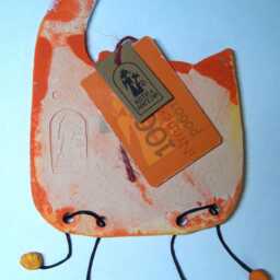 Ceramic Mini-Wall Ornamental Cat. Siamese Cat. Wall Art. Cat Hanging. Hand Made Ceramics. Wall Hanging Decor - thumbnail 4