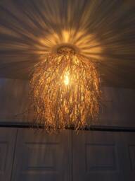 Golden Rope Pendant Lamp Artisan Ceiling Lighting Fixture