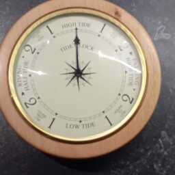 Tide Clock For Surfers, Boaters & Fishermen - Unique Fathers Day Gift, Boating Present, Wall Hung Ships Clock, Mancave Decor - thumbnail 2