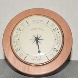 Tide Clock For Surfers, Boaters & Fishermen - Unique Fathers Day Gift, Boating Present, Wall Hung Ships Clock, Mancave Decor - thumbnail 3