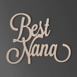 "Wall Hanging Word Cutout ""Best Nana" - thumbnail 2