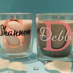 Personalised Candle Birthday Gifts Wedding Bridal Party Gift Bridesmaid Maid Of Honour Anniversary Mother's Day Mum Wife For Her/Him Home - thumbnail 2