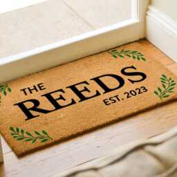 Family Name Rug For A Unique Touch To Your Entrance - Personalized Door Mat Custom Monogram Housewarming Gift New Couple - thumbnail 2