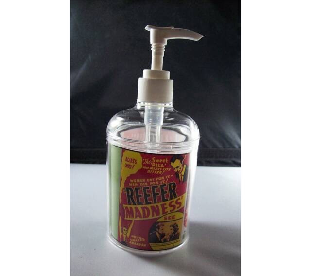 Reefer Madness Soap Dispenser Retro Vintage Kitsch Bathroom Kitchen Decor - image 1