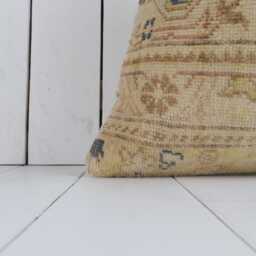 Vintage Turkish Kilim Pillow Cover, Bohemian Cushion - 16x16 - thumbnail 2