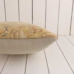 Vintage Turkish Kilim Pillow Cover, Bohemian Cushion - 16x16 - thumbnail 4