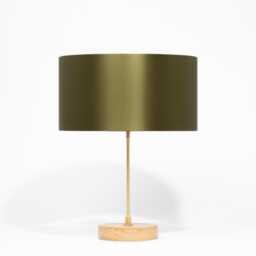 Avocado Satin Silk Gold Lining Lampshade - thumbnail 3