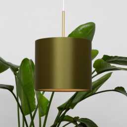 Avocado Satin Silk Gold Lining Lampshade - thumbnail 4