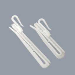 20x Adjustable Clip On Pinch Pleat Hooks Locking Curtain Tape Plastic - 69mm Or 88mm - thumbnail 2