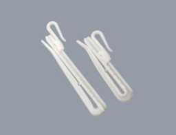 20x Adjustable Clip On Pinch Pleat Hooks Locking Curtain Tape Plastic - 69mm Or 88mm - thumbnail 1