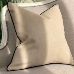 Natural Stone Cushion Cover Customisable Trim Colour + All Sizes - thumbnail 4