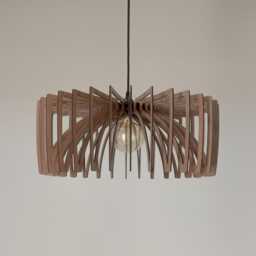 Wooden Ceiling Lamp, Wood Pendant Light, Modern Fixture, Kitchen Island, Scandinavian Design, Mid Century, Hanging Natural