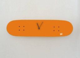 Skateboard Wall Clock - Orange