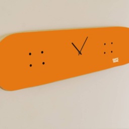 Skateboard Wall Clock - Orange - thumbnail 2