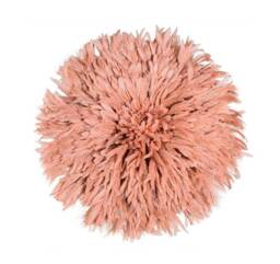 Juju Hat Salmon Pink - 30cm-100cm Diameter Original From Cameroon Full Feather Wall Accessory - thumbnail 1