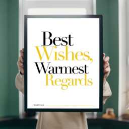 Schitts Creek Print - Best Wishes Warmest Regards Quote - thumbnail 1