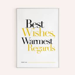 Schitts Creek Print - Best Wishes Warmest Regards Quote - thumbnail 2