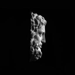Greek God Plaster Cast, Bearded Man Wall Art Sculpture, Handmade By Sculptor Nicholas H Wood - thumbnail 4