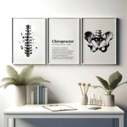 Chiropractor Definition Prints - 3 Watercolour Posters - Chiropractic Office Decor Anatomy Wall Art Chiro Clinic Artwork Medical Room - thumbnail 2