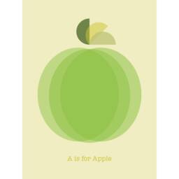 A Is For Apple Wall Art Print, All Sizes, Funky Style, Mid Century - thumbnail 2