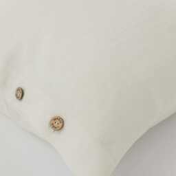 stonewashed Linen Pillowcase With Coconut Buttons - Soft Handmade Pillow Cover in 8 Colors European Flax, Oeko-Tex Certified - thumbnail 2