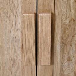 Solid Oak Bathroom Vanity Unit - Ceramic Inset Basin 310Inset - thumbnail 4