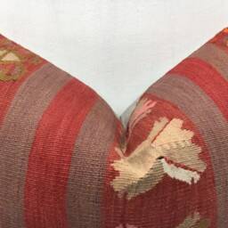 Vintage Turkish Kilim Pillow Cover, Handwoven Accent - 16x24 - thumbnail 2