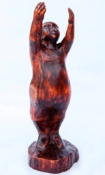 The Child Wooden Statue Hand Made Sculpture - thumbnail 1