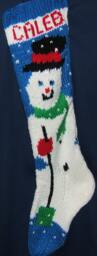 Personalized Hand Knitted Christmas Stocking - thumbnail 1
