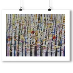 Nature Swing Watercolor Painting, Art, Landscape, Home & Living, Cabin Decor, Decor Living Room Wall Art - thumbnail 2