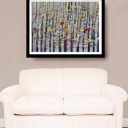 Nature Swing Watercolor Painting, Art, Landscape, Home & Living, Cabin Decor, Decor Living Room Wall Art - thumbnail 3
