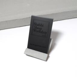 Geometric Concrete Business Card Holder - Perfect For Both Vertical & Horizontal Cards - thumbnail 2