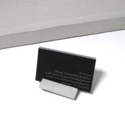 Geometric Concrete Business Card Holder - Perfect For Both Vertical & Horizontal Cards - thumbnail 3