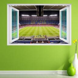 Barcelona Nou Camp Barca Football Stadium Wall Decal Sticker Mural Print Art Kids Bedroom Nursery Decor Bt23 - thumbnail 3