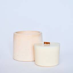 Round 4 Oz Scented Candle Jar Refill, Empty Insert, Sustainable Pillar Soy Wax Vessel Refill Available in Different Scents - thumbnail 2