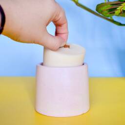 Round 4 Oz Scented Candle Jar Refill, Empty Insert, Sustainable Pillar Soy Wax Vessel Refill Available in Different Scents - thumbnail 3