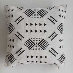 Moroccan Velvet Cushion Cover, Handmade Brocade White Pillow Case, Decorative 16''x16''/40x40 cm - thumbnail 4