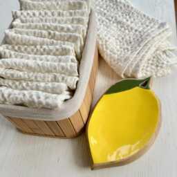 Linen Face Waffle Towels Set Of 7, Bath Towel Set, Guest Towels, Hand Towels Linen, Gift - thumbnail 3