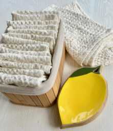 Linen Face Waffle Towels Set Of 7, Bath Towel Set, Guest Towels, Hand Towels Linen, Gift - thumbnail 1
